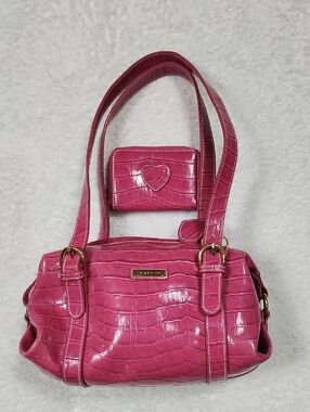 Vintage Relativity Pink Y2K Shoulder Bag With Matching Wallet & Keychain Rare